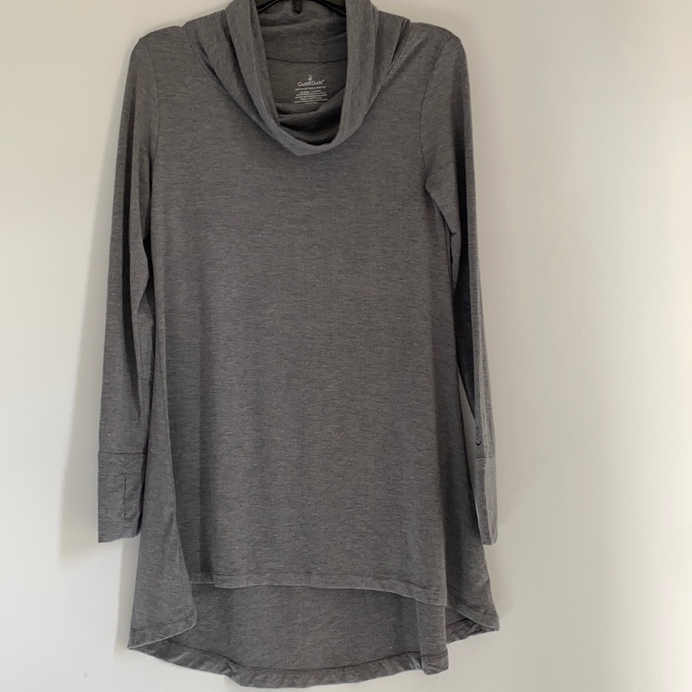 Cuddle Duds cowl neck Tunic dress